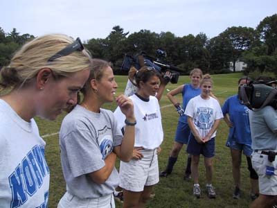 Mia Hamm and Kristine Lilly